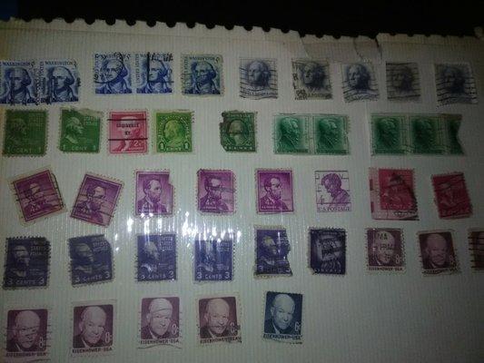 Vintage US. President stamps