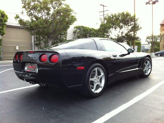 Corvette before accident