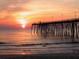 Beaches of Eastern North Carolina at Sunset