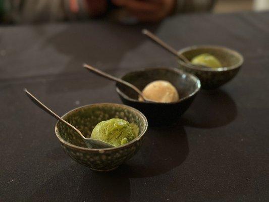 Matcha and Sesame Ice Cream