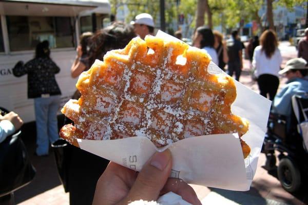 Powdered Sugar Waffle