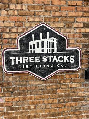 Sign outside distillery