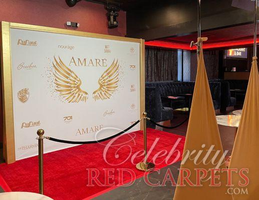 Celebrity Red Carpets provides custom Step and Repeats including delivery and pickup. We're located in Las Vegas, NV and Los Angeles, CA