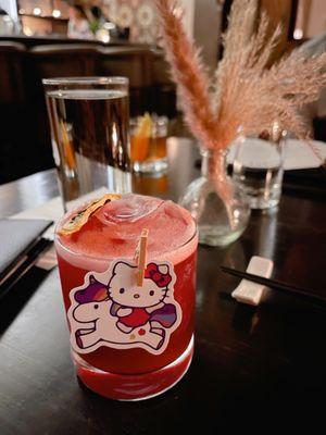 Hello kitty cocktail