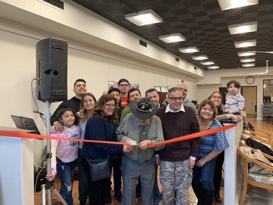 Ribbon cutting of the business remodel