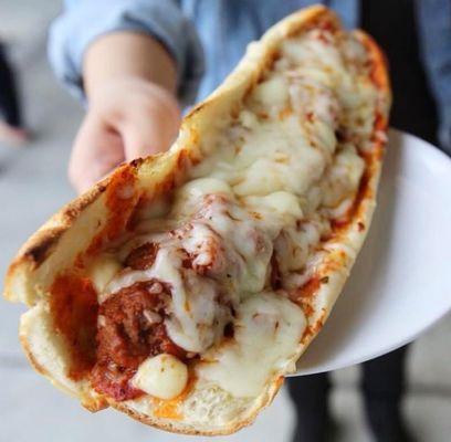 Our Meatball Parm sub " oh yeah baby!!!!"