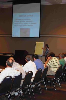 Facilitating a Design-Build road/bridge construction project for ADOT - 70 stakeholders in attendance.