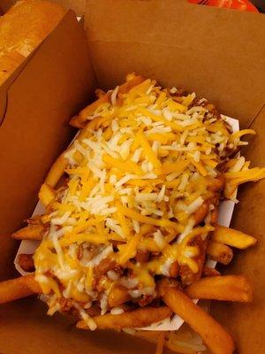 Chili Cheese Fries - *if you don't ask for shredded cheese, you'll get cheese whiz