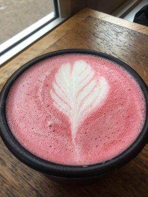 Beet root latte.