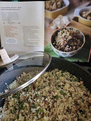 The girls picked out cookbooks, and we are making recipes from them.