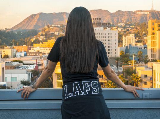 The L.A. Film School  Rooftop view of Hollywood