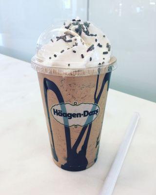 Belgian chocolate milkshake