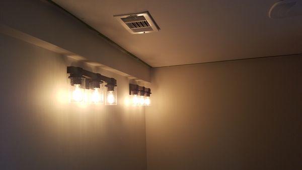 Vanity lights bathrooms