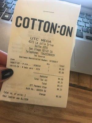 Cotton:On located in UTC now!