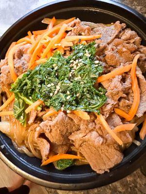 Japchae with bulgogi