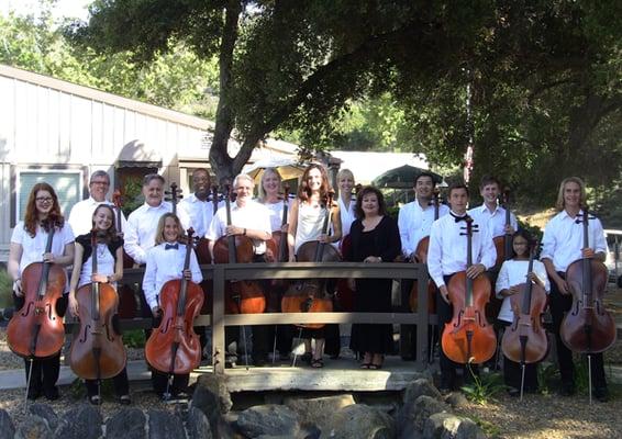 The OC Cello Choir in 2013.