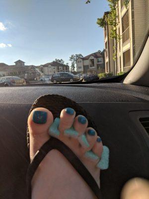 My$18 basic  pedicure