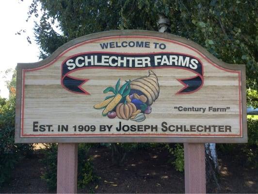 Schlechter Farms, established in 1909.