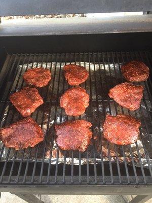 I love throwing delicious Baumanns Burgers on my Traeger smoker. They are always a delight!