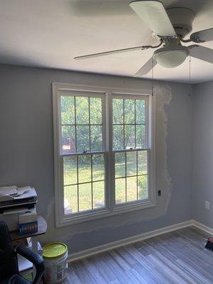 Window was moved to a new wall