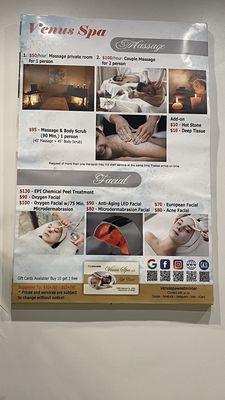 Spa prices