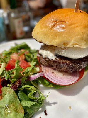 Angus Burger and side salad.  No fries.