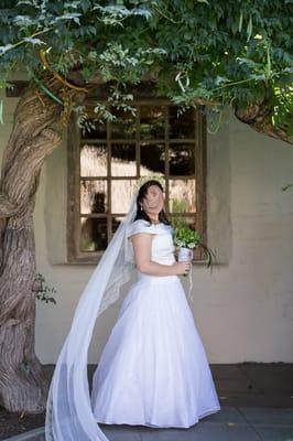 My custom wedding dress made by Valley Custom Tailor.