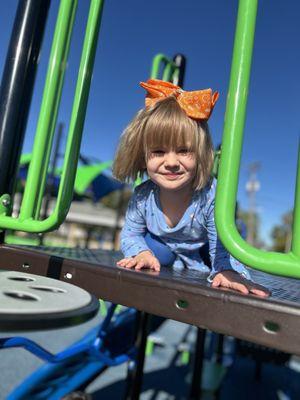 Playing restaurant at the park