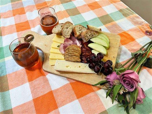 Cheese Charcuterie Board for 2