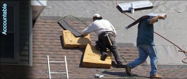 DFW Roofing Company, always hard at work.