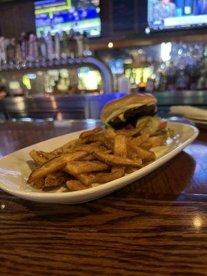 The Varsity Cheeseburger and fries