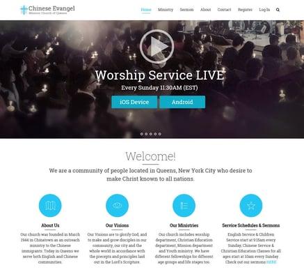Chinese Evangel Mission Chinese in Queens website
