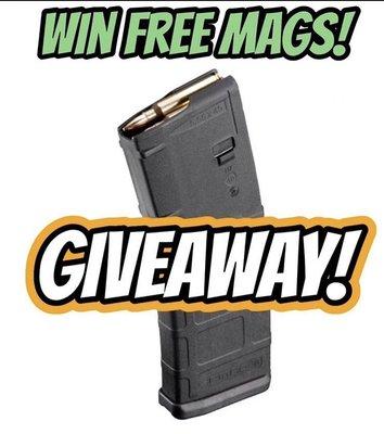 Follow GunShowMags Instagram page and and tag two friends to have the chance of winning free Magpul Mags