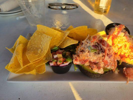 Lobster Stuffed Avocado Appetizer