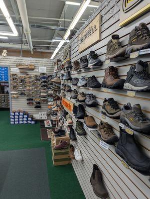 Nice shoes and hiking boots (Men's, Women's & Children's. On the pricey side.