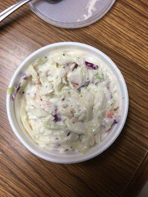 Store bought Cole slaw.