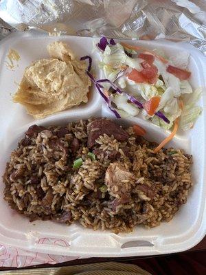 Pork Jumbalaya, Potato Salad, Green Salad