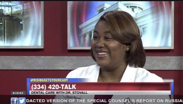 Dr. Stovall does a monthly #AskYpurDentist segment on Alabama News Network.