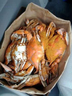 Best crabs in a long time. I bought 2 half dozen last week in Baltimore and neither was as good as the ones bought here today.