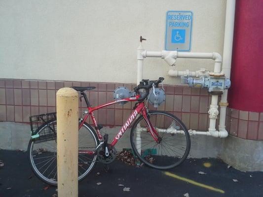 I guess that counts as bike parking.