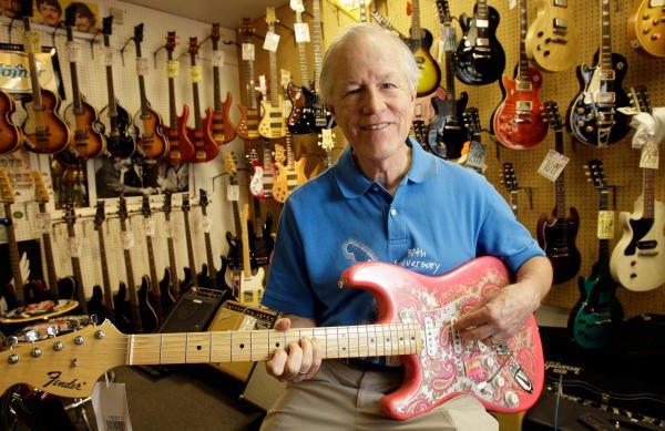 Jim Duncan at Southpaw Guitars in Houston Texas.