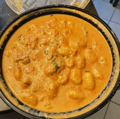 Gnocchi with vodka sauce