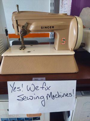 Yes! We fix sewing machines! All makes and models as models and we warranty our work!