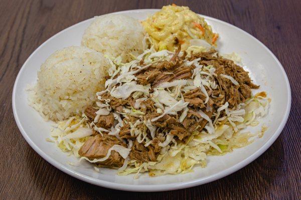 Kalua Pork Plate (Hawaiian Style stewed shred pork)