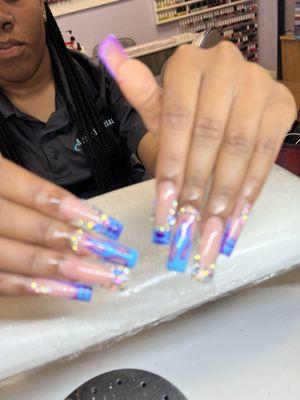 Long nail designs