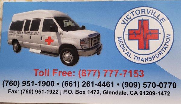 Victorville Medical Transportation