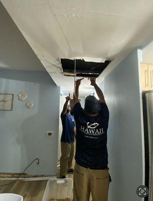 Ceiling removal