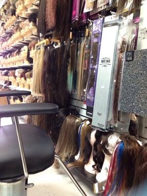 hair extension from human to synthetic