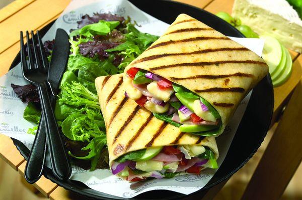 Grilled Hot Wrap with side Salad