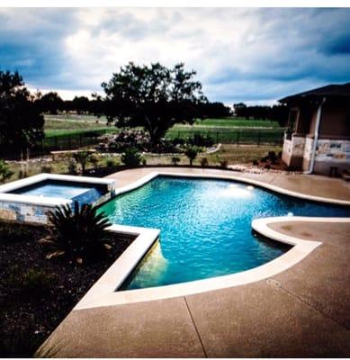 Who wouldn't love a Texas shaped pool right? Ha ha! I know is Texans love Texas but we always welcome others with open arms. Welcome Y'all!